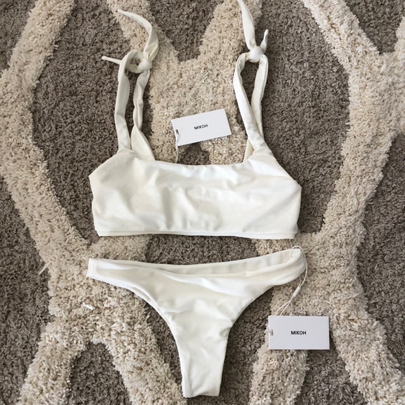 Mikoh Other - MIKOH  BNWT two piece bikini set in creme M